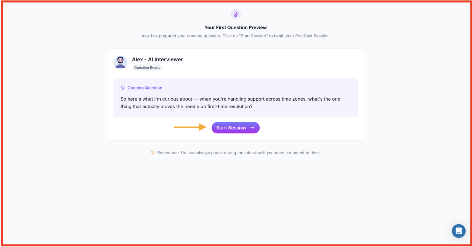 Supergrow PostCast guided interview setup