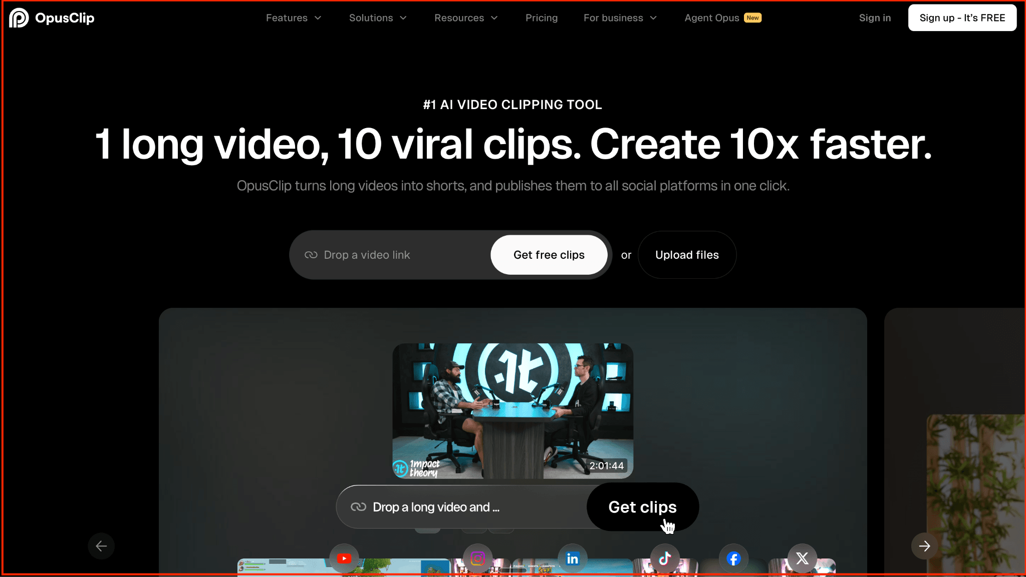 TODO: describe image for 2. Opus Clip