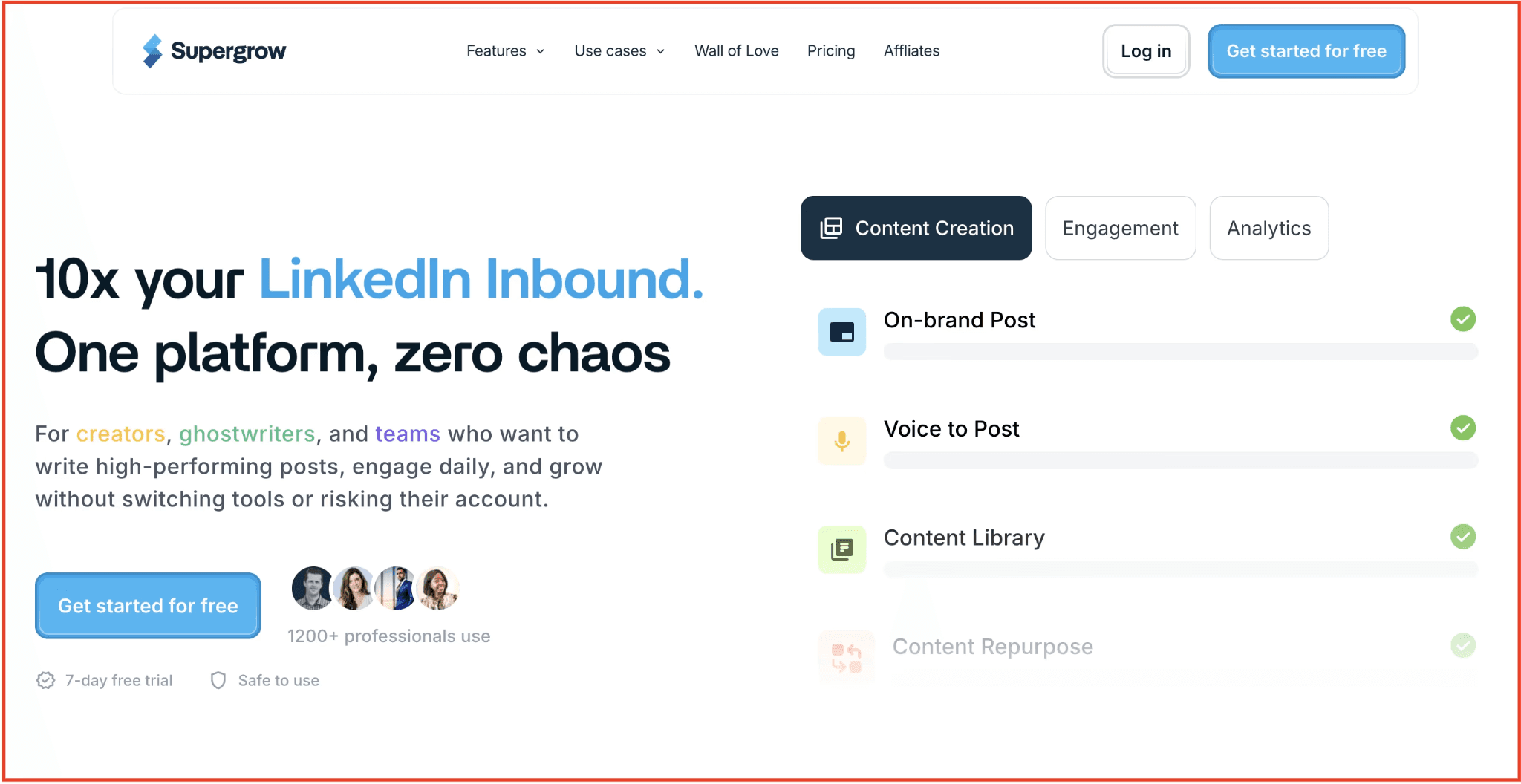 TODO: describe image for 1. Supergrow — AI-Powered LinkedIn Content System
