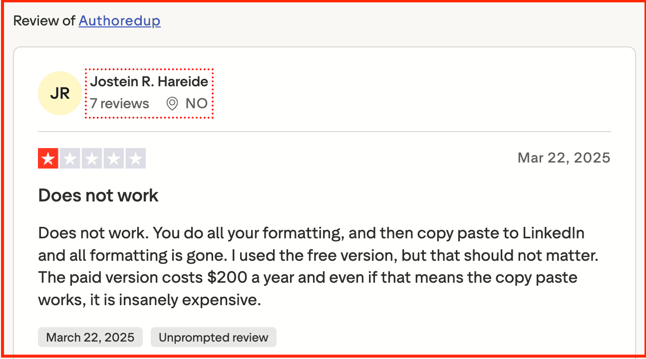 TODO: describe image for What Real Users Say About AuthoredUp
