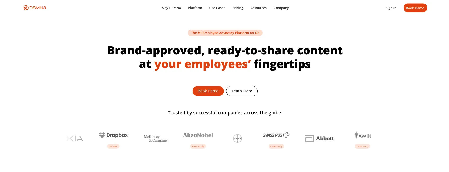 DSMN8 employee advocacy platform
