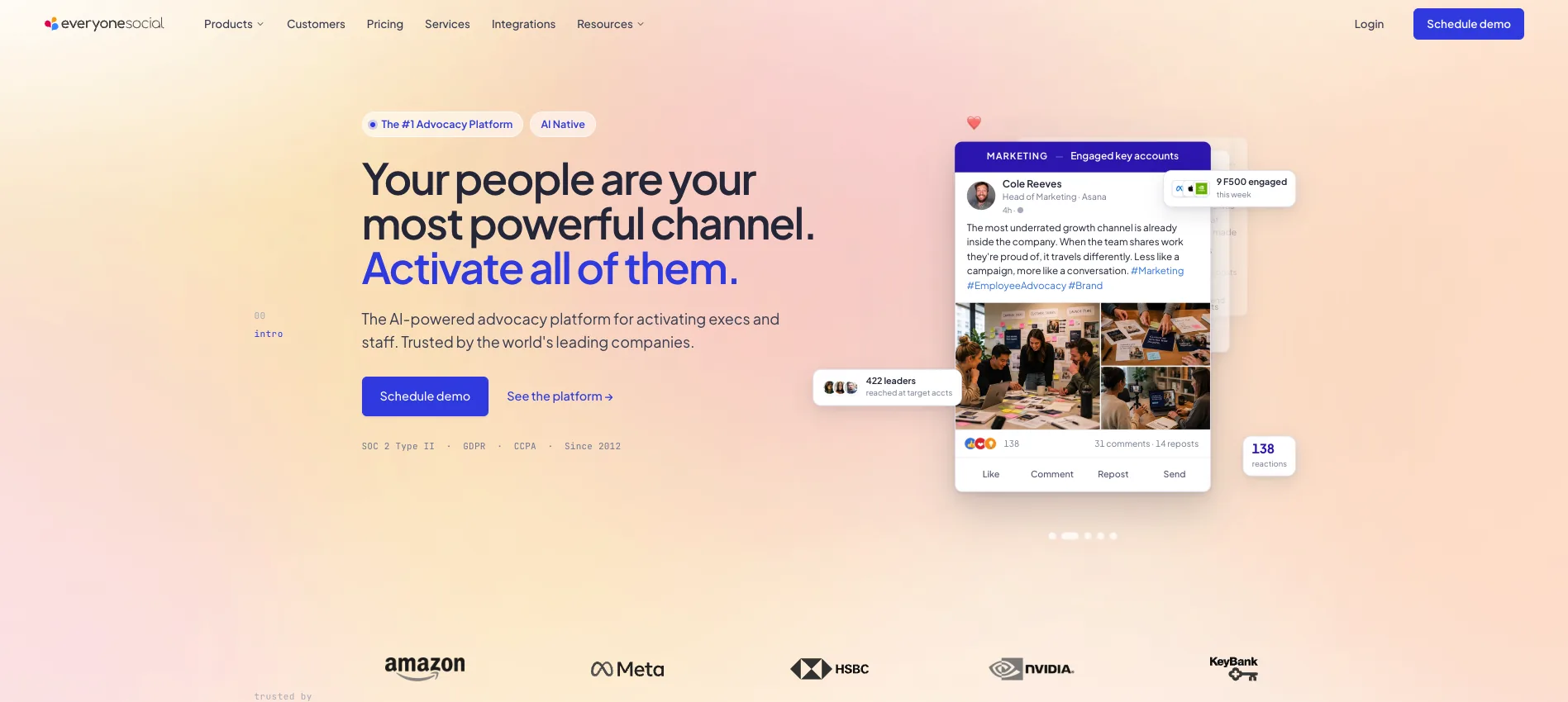 EveryoneSocial employee advocacy platform