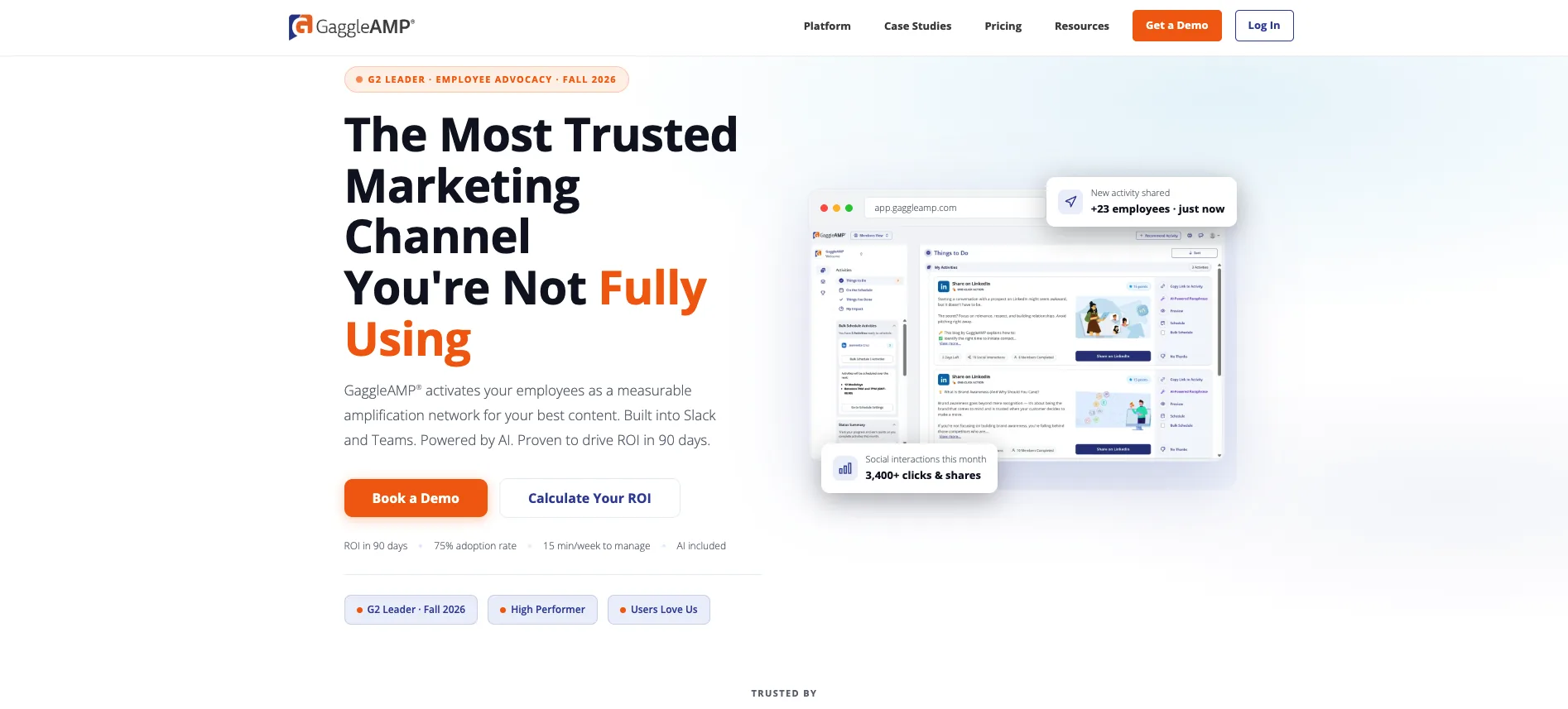 GaggleAMP employee advocacy platform