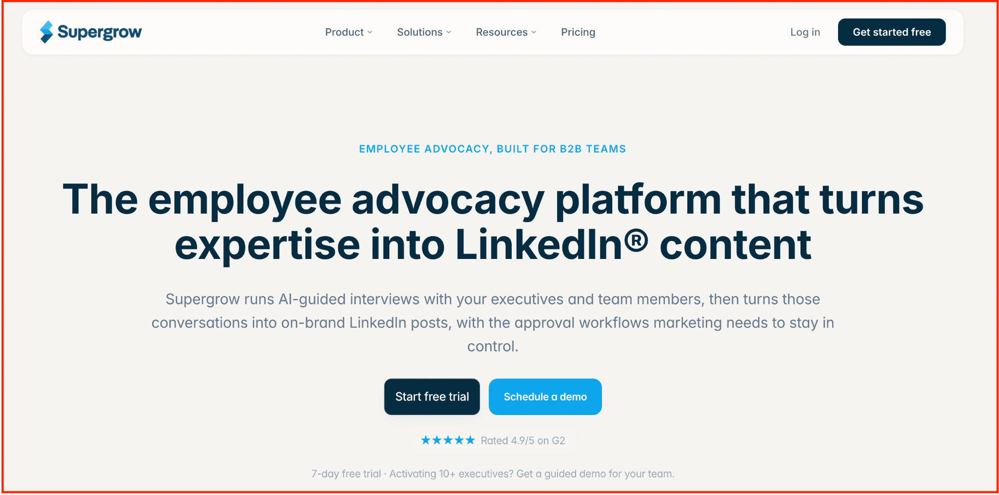 TODO: describe image for Why B2B Teams Running LinkedIn Advocacy Are Switching to Supergrow