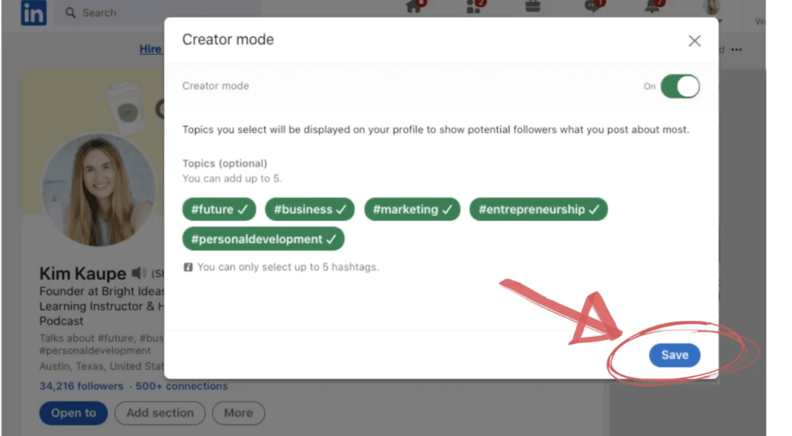 TODO: describe image for Profile visibility hacks