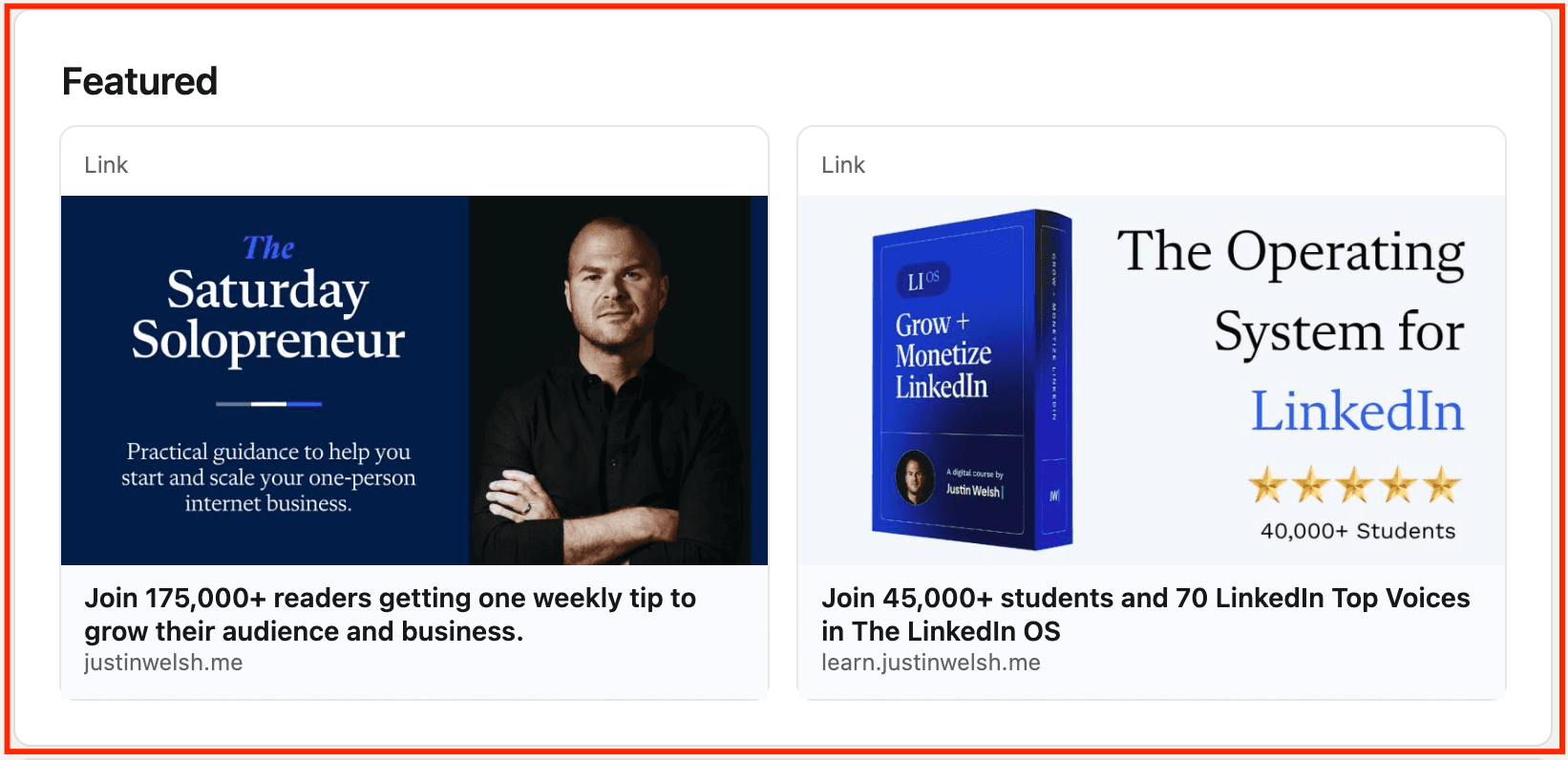 TODO: describe image for Step 6: Curate a Featured Section That Converts Visitors