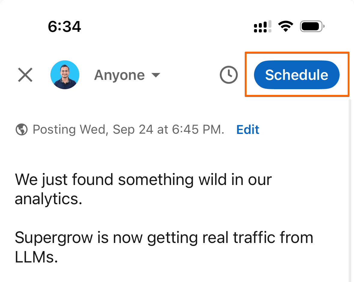 TODO: describe image for Step 5- Confirm your schedule