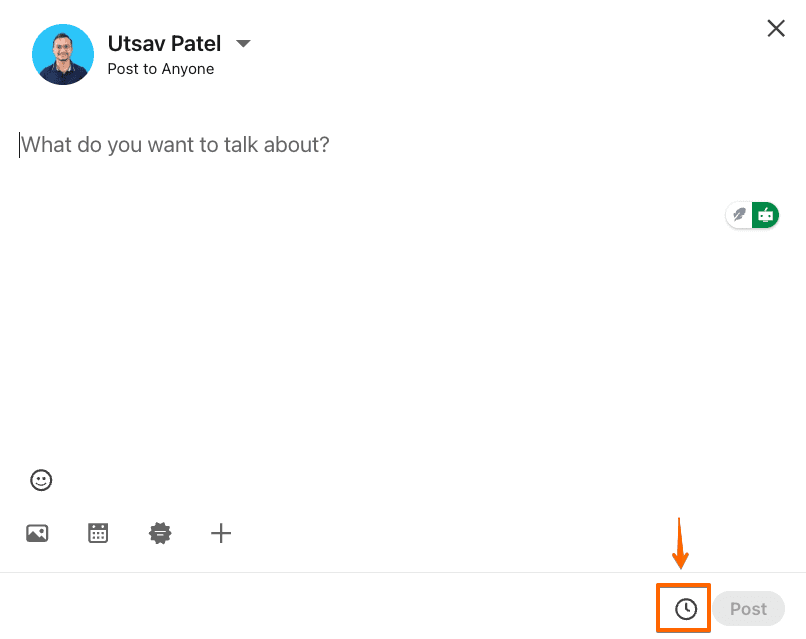 TODO: describe image for How to See Scheduled Posts on LinkedIn — Desktop Web