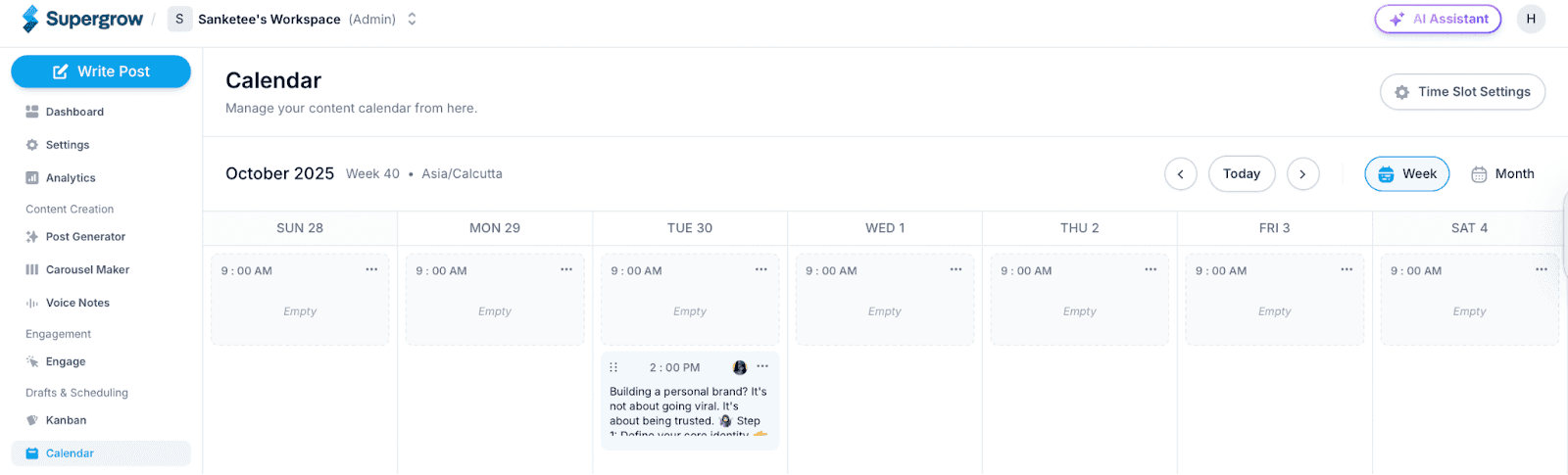 TODO: describe image for How to See and Manage Scheduled Posts on LinkedIn with Supergrow