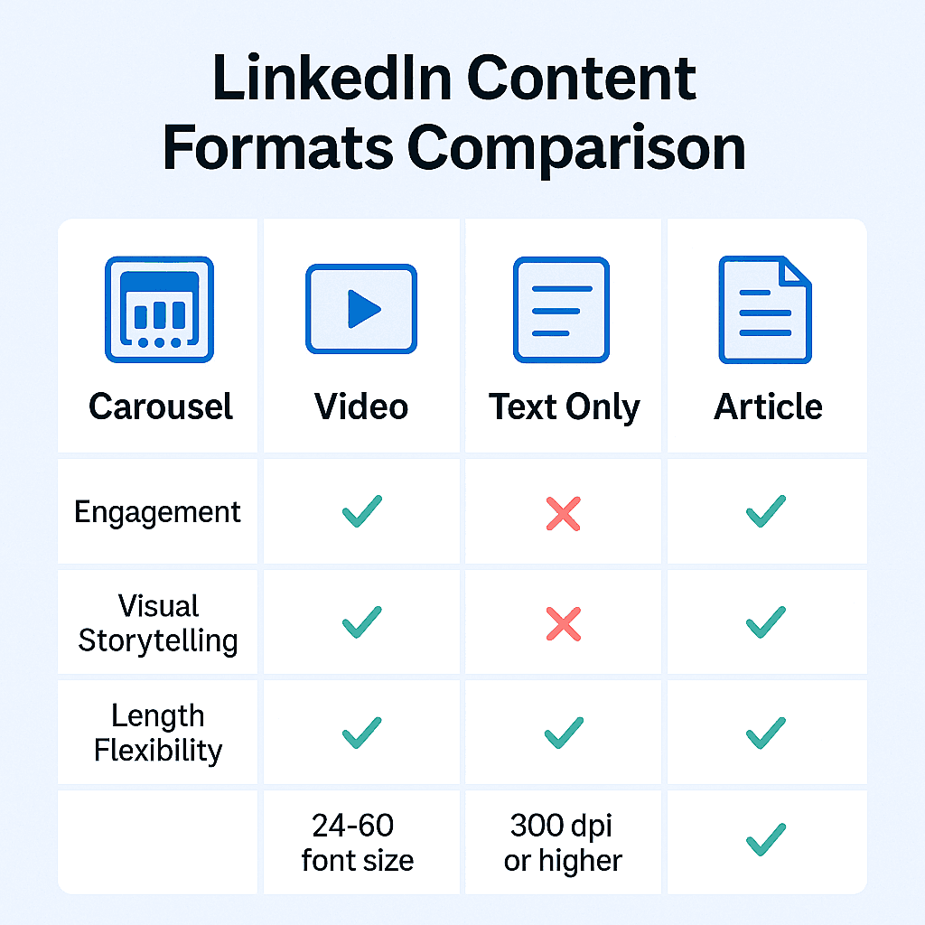 TODO: describe image for How are LinkedIn Carousels Different from Other LinkedIn Content?