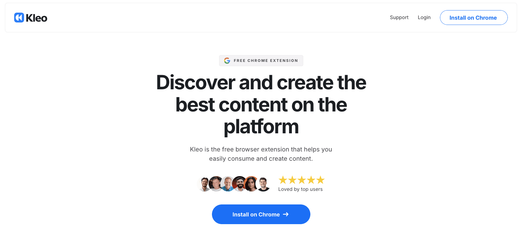 TODO: describe image for 3. Kleo — Find Top-Performing Content & Creators