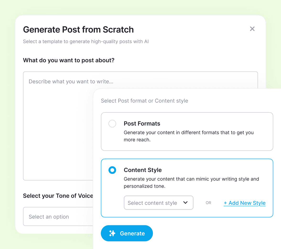TODO: describe image for AI Post Generator