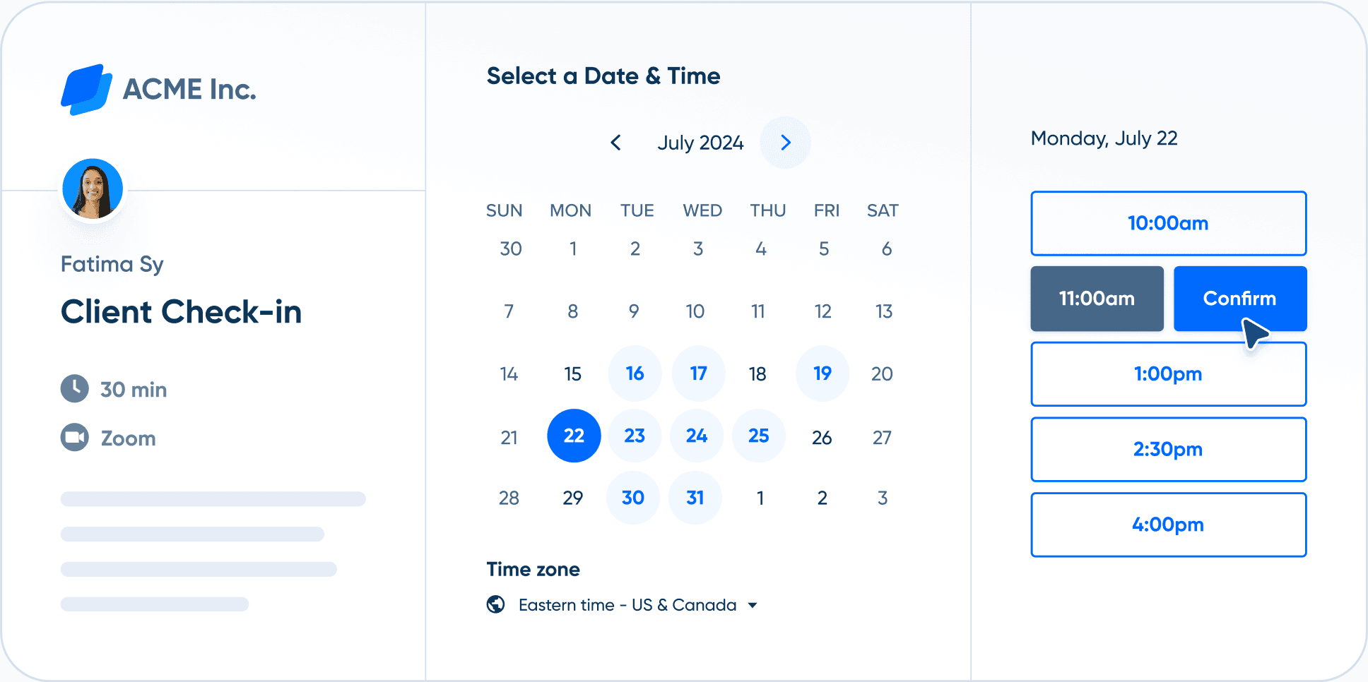 Calendly – Client Acquisition & Operations