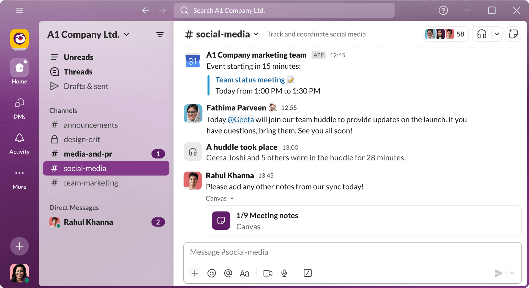 Slack – Internal Operations & Team Communication used by marketing agencies