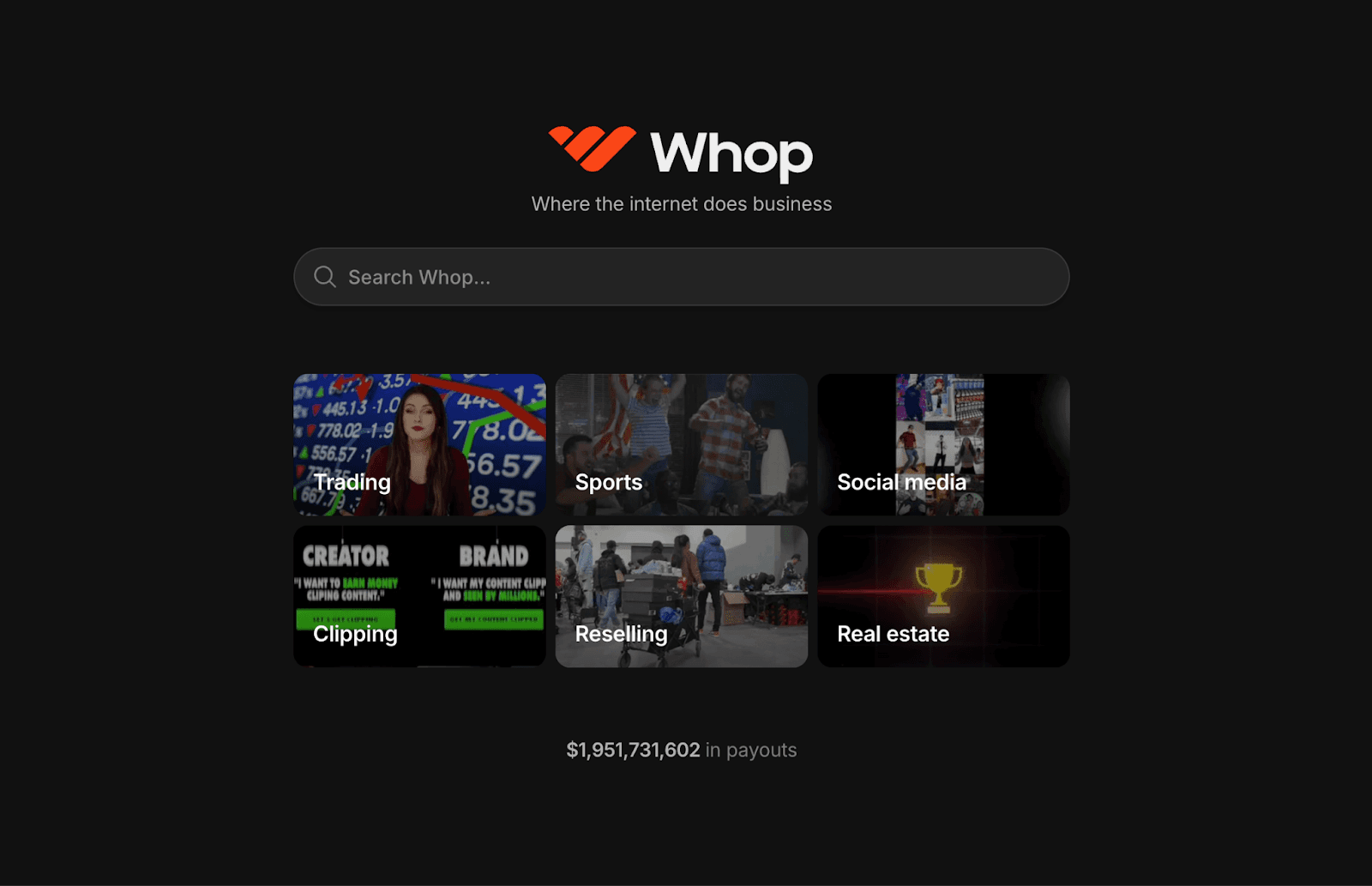 Whop — Service Delivery & Billing software used by creative agencies