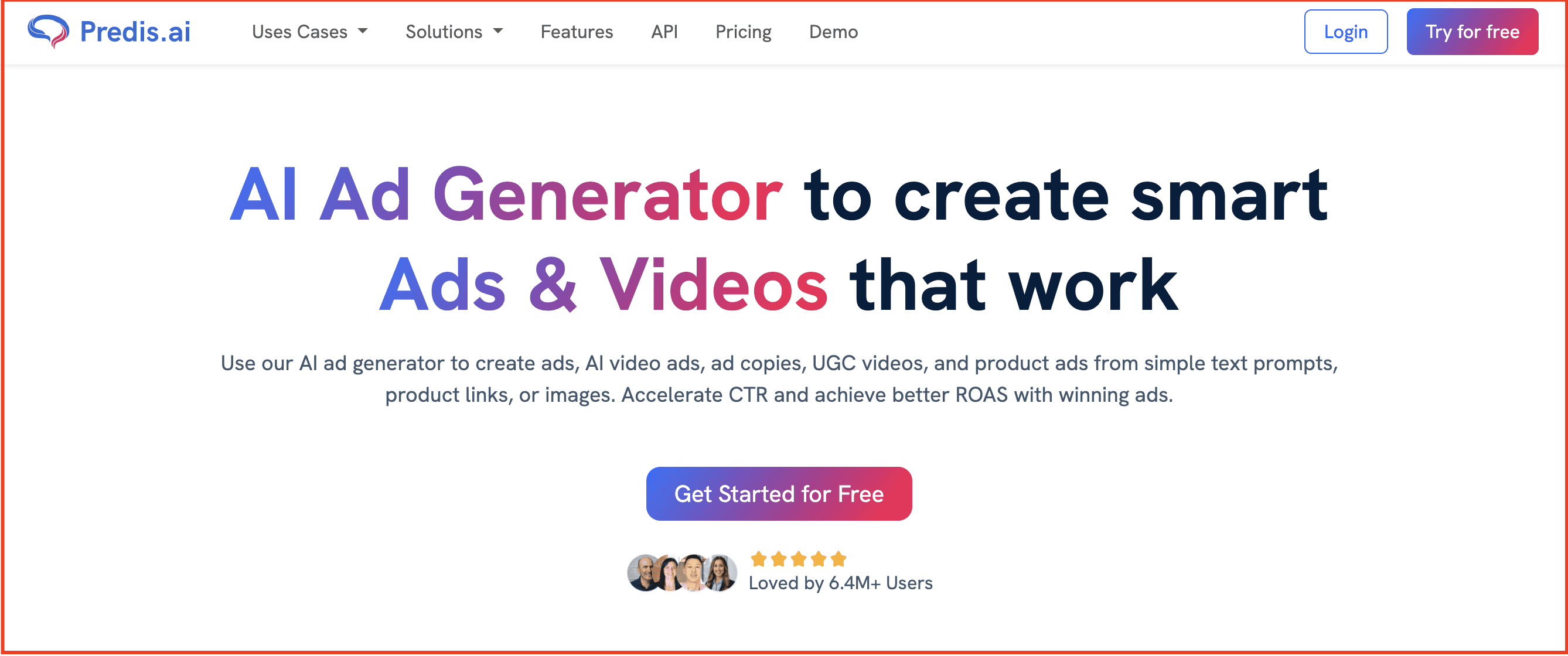 TODO: describe image for Predis.ai — AI Social Media & Ad Creation