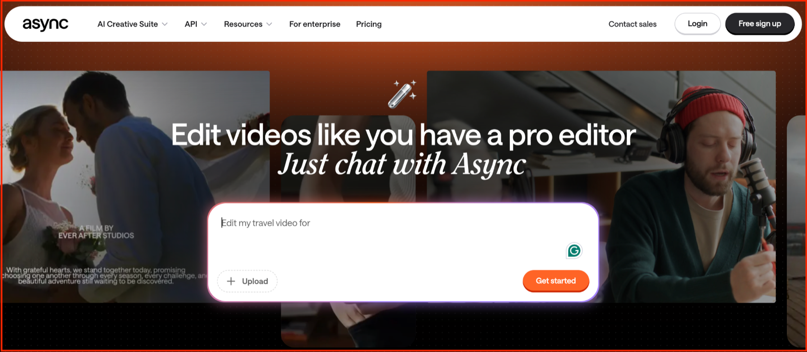 Async is an AI video editing and content production tool for marketing agencies