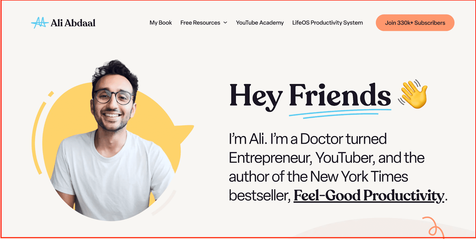 TODO: describe image for Ali Abdaal: The doctor turned productivity educator