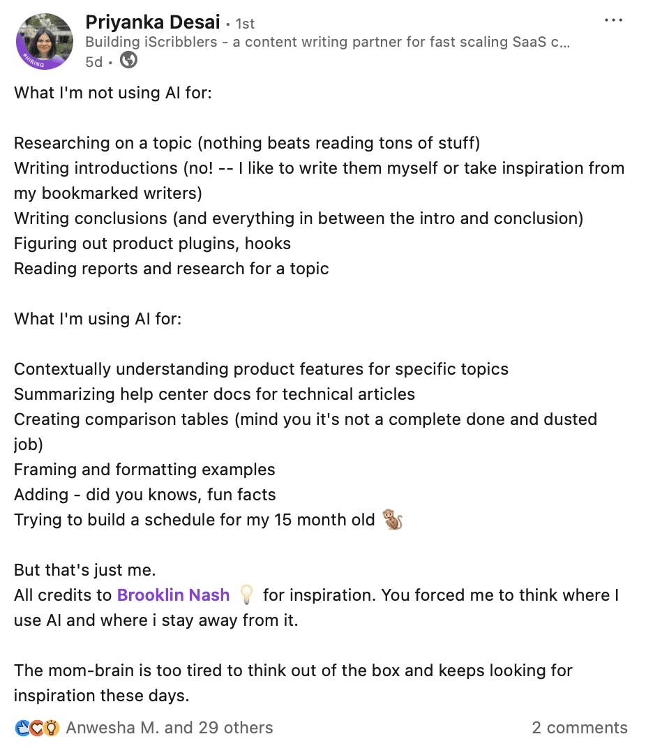 TODO: describe image for Take inspiration from high performing posts