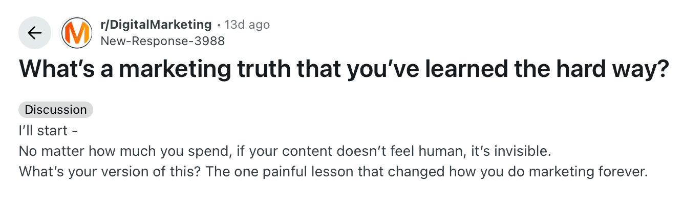 TODO: describe image for Mine comments, FAQs, and conversations for new post ideas