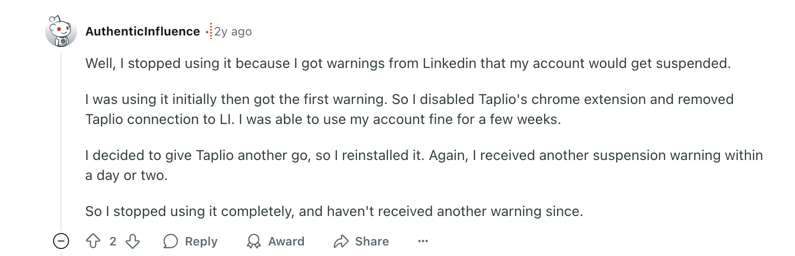 TODO: describe image for Taplio Reviews